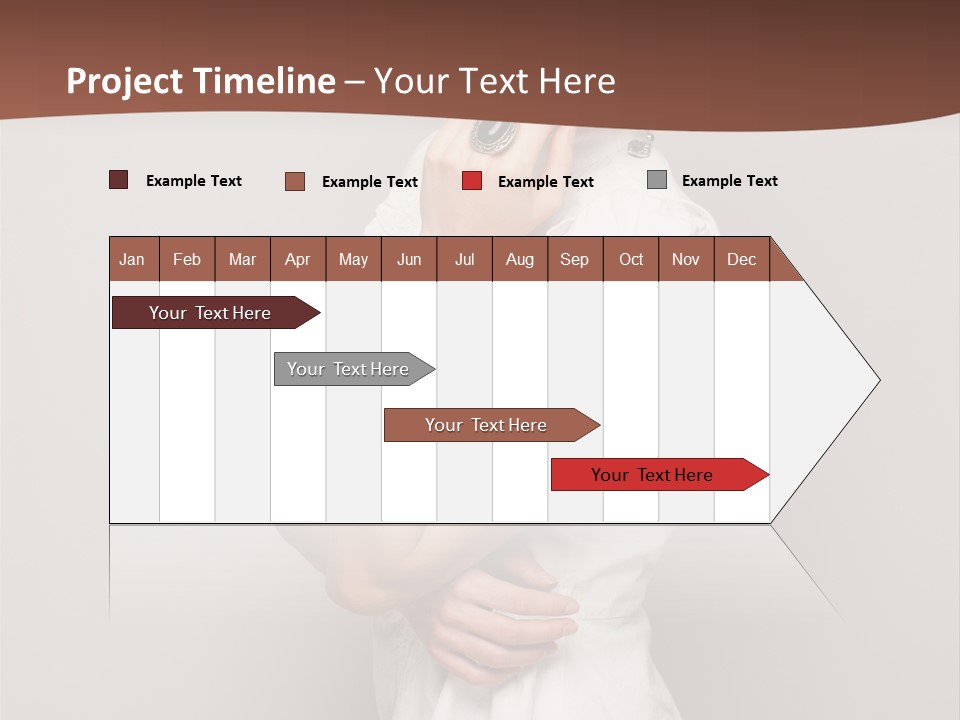 A Woman In Lingerie Posing For A Picture PowerPoint Template