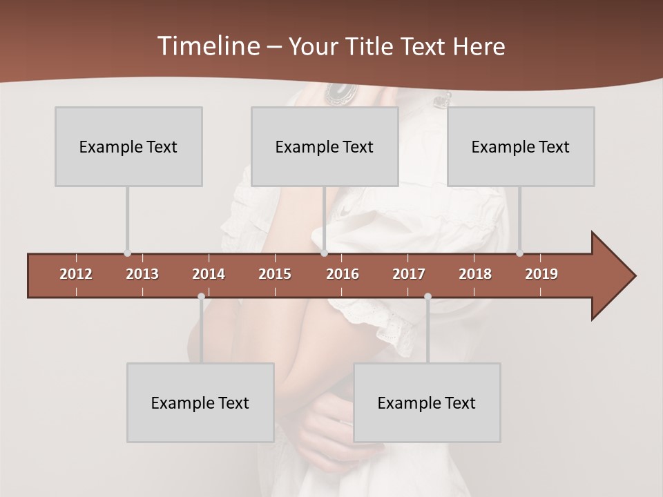 A Woman In Lingerie Posing For A Picture PowerPoint Template