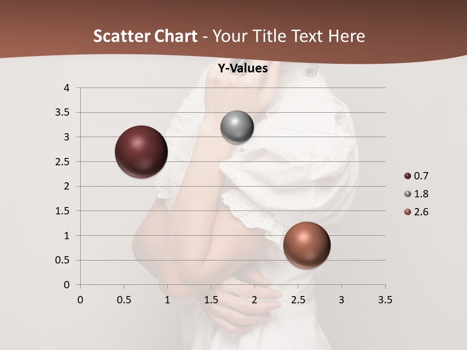 A Woman In Lingerie Posing For A Picture PowerPoint Template