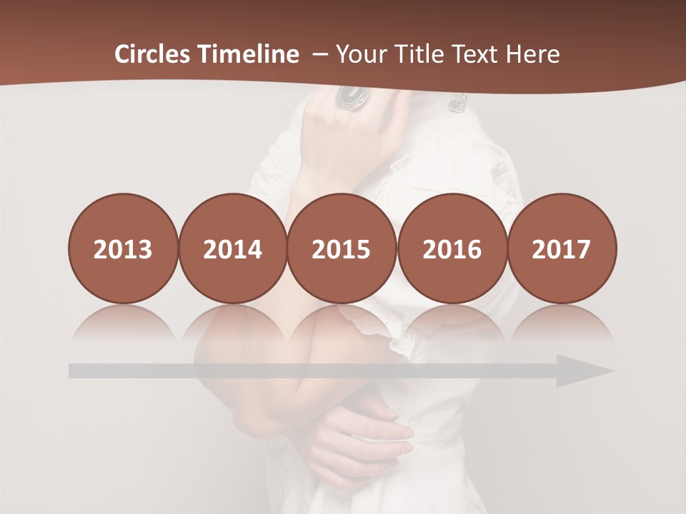 A Woman In Lingerie Posing For A Picture PowerPoint Template