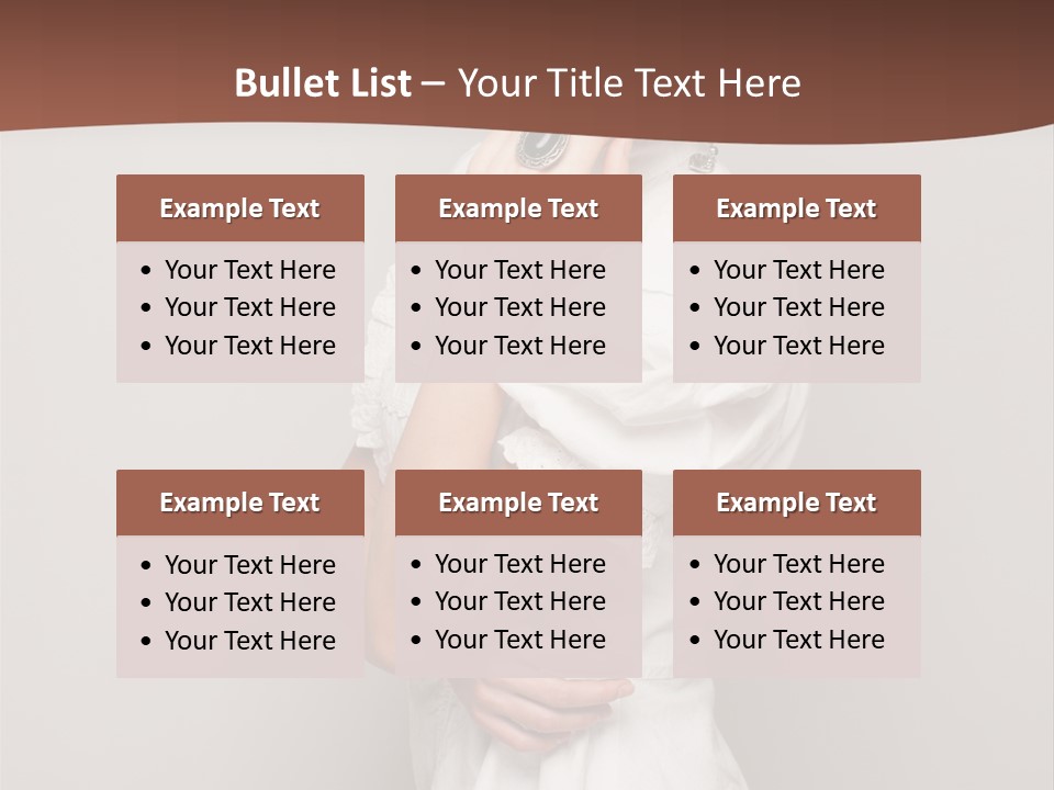 A Woman In Lingerie Posing For A Picture PowerPoint Template