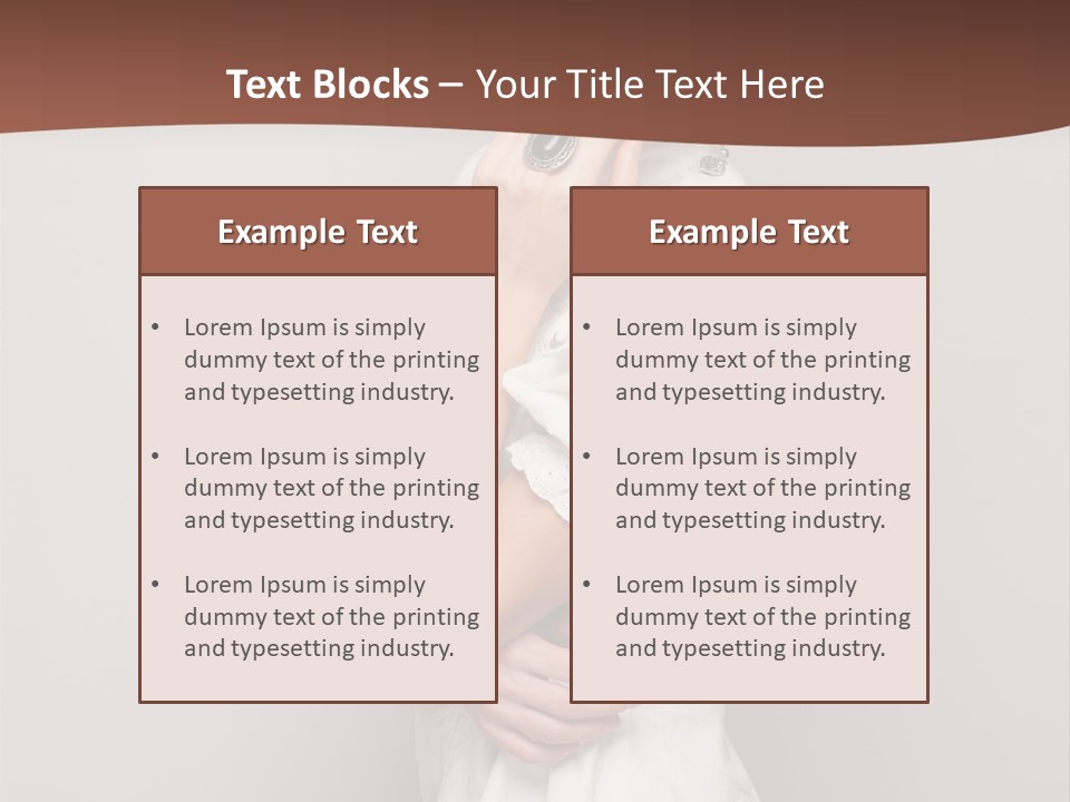 A Woman In Lingerie Posing For A Picture PowerPoint Template