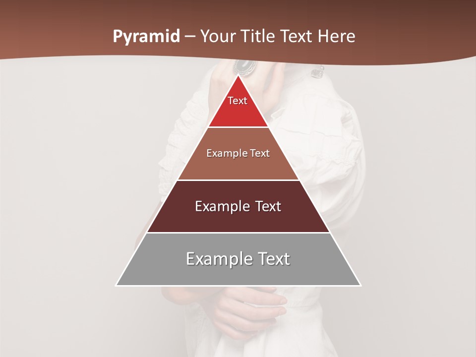 A Woman In Lingerie Posing For A Picture PowerPoint Template