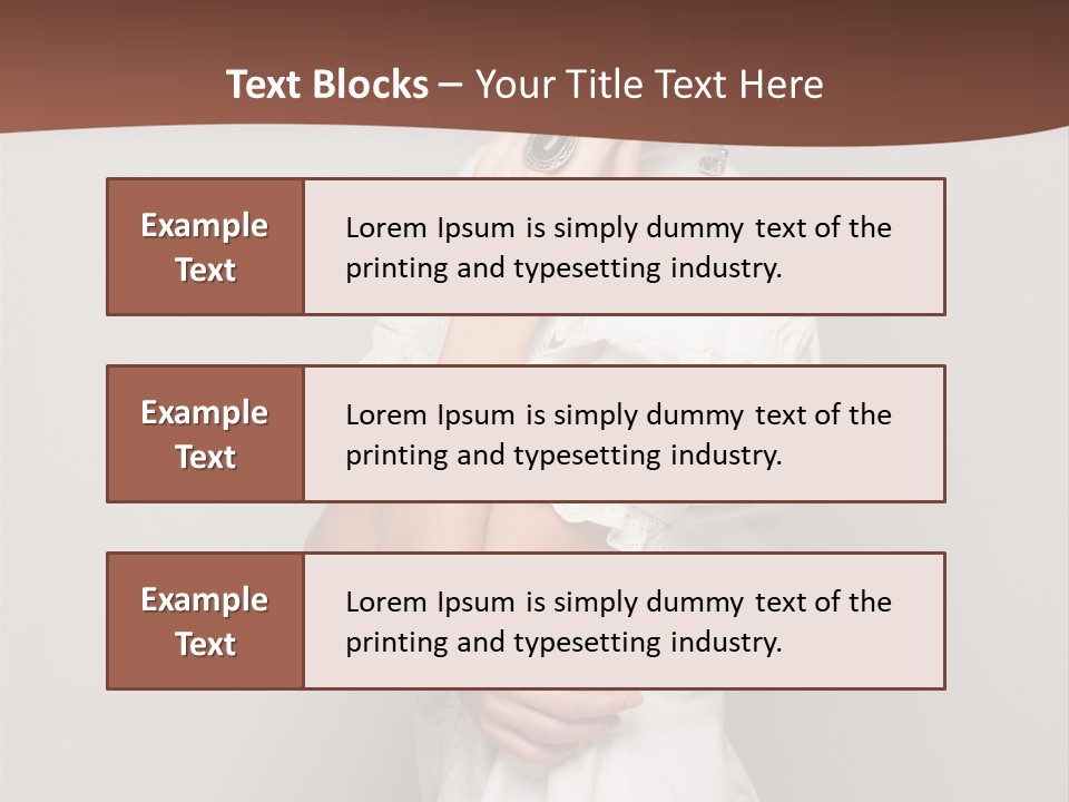 A Woman In Lingerie Posing For A Picture PowerPoint Template