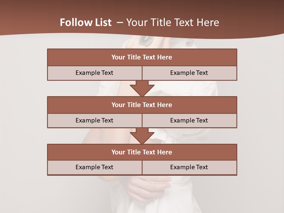 A Woman In Lingerie Posing For A Picture PowerPoint Template