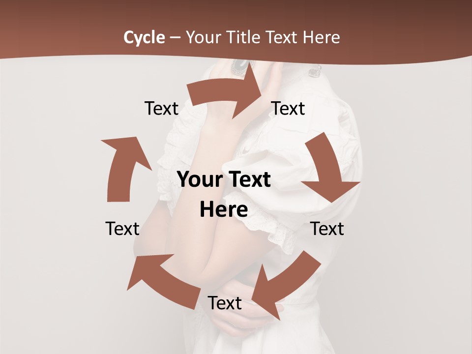 A Woman In Lingerie Posing For A Picture PowerPoint Template