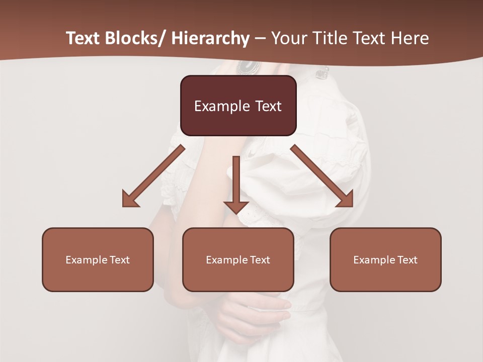 A Woman In Lingerie Posing For A Picture PowerPoint Template