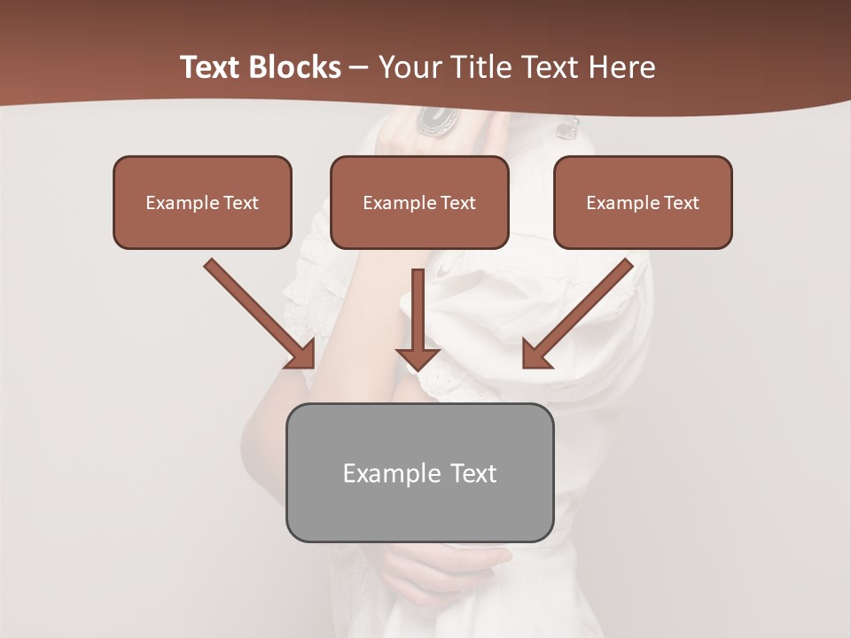 A Woman In Lingerie Posing For A Picture PowerPoint Template