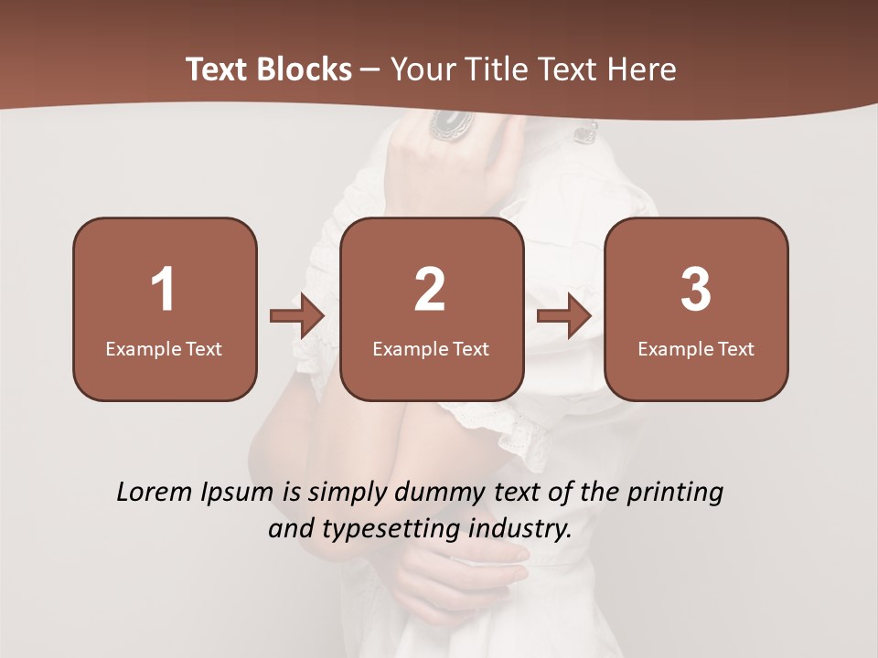 A Woman In Lingerie Posing For A Picture PowerPoint Template