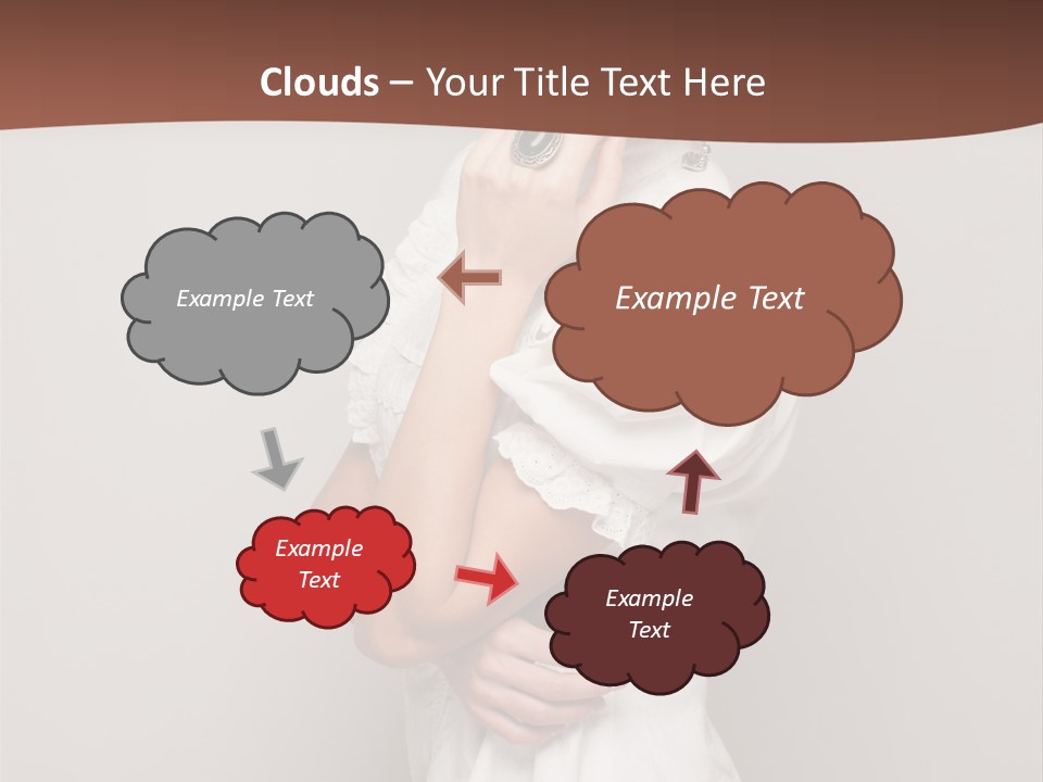 A Woman In Lingerie Posing For A Picture PowerPoint Template