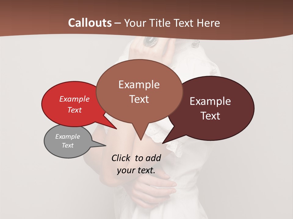 A Woman In Lingerie Posing For A Picture PowerPoint Template