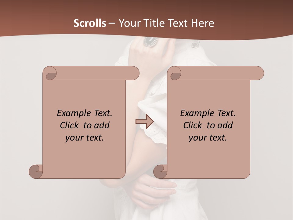 A Woman In Lingerie Posing For A Picture PowerPoint Template