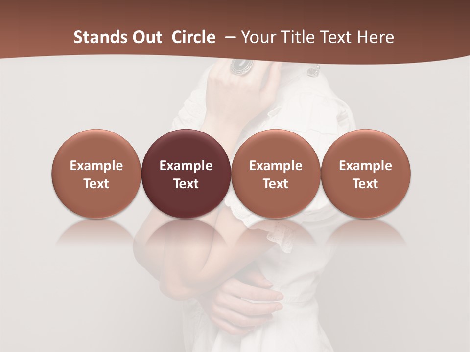 A Woman In Lingerie Posing For A Picture PowerPoint Template