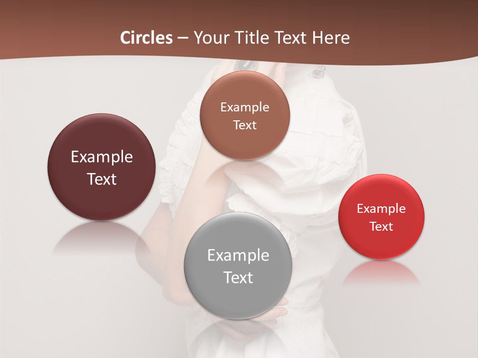 A Woman In Lingerie Posing For A Picture PowerPoint Template