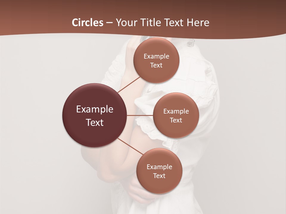 A Woman In Lingerie Posing For A Picture PowerPoint Template