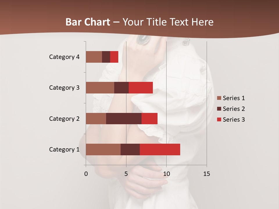 A Woman In Lingerie Posing For A Picture PowerPoint Template