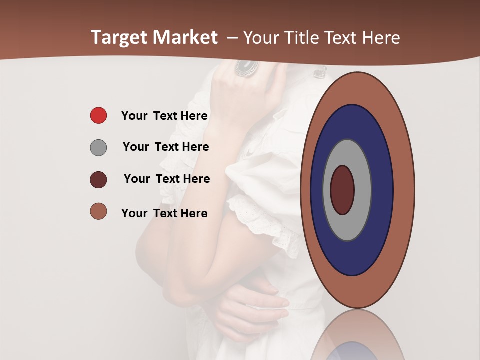 A Woman In Lingerie Posing For A Picture PowerPoint Template