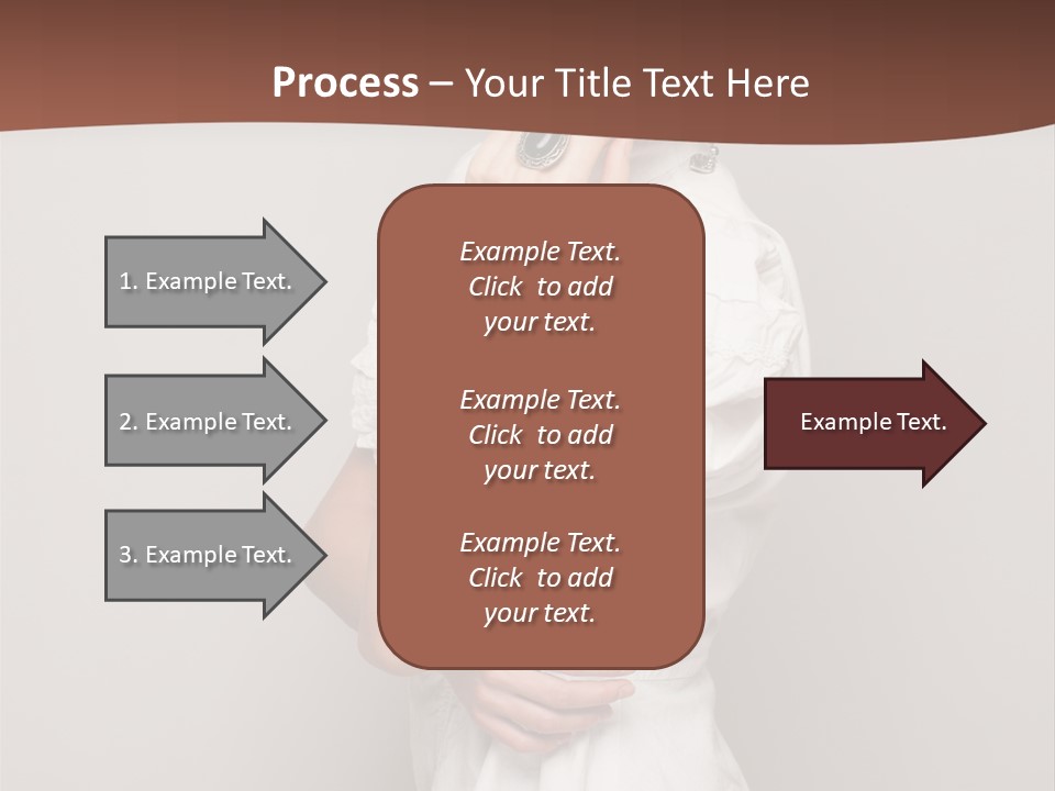 A Woman In Lingerie Posing For A Picture PowerPoint Template