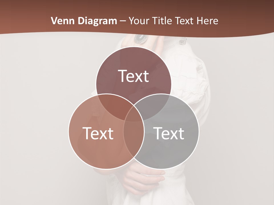 A Woman In Lingerie Posing For A Picture PowerPoint Template