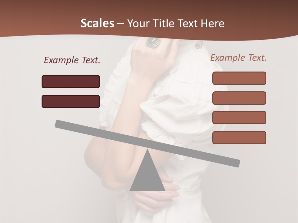 A Woman In Lingerie Posing For A Picture PowerPoint Template