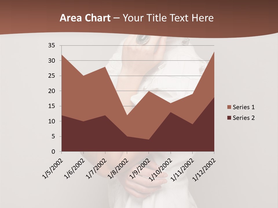 A Woman In Lingerie Posing For A Picture PowerPoint Template