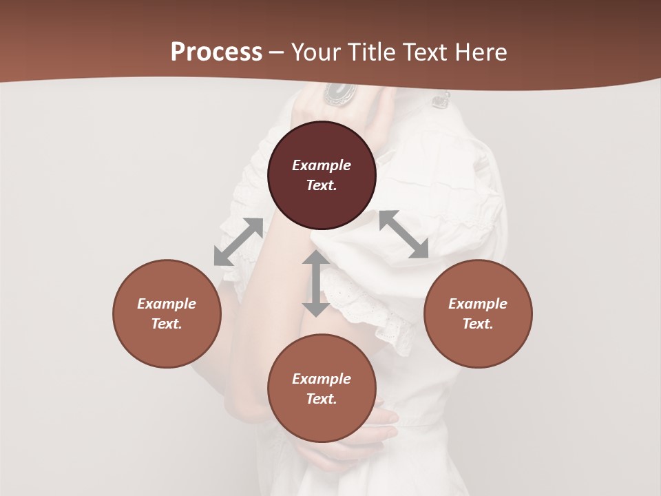 A Woman In Lingerie Posing For A Picture PowerPoint Template