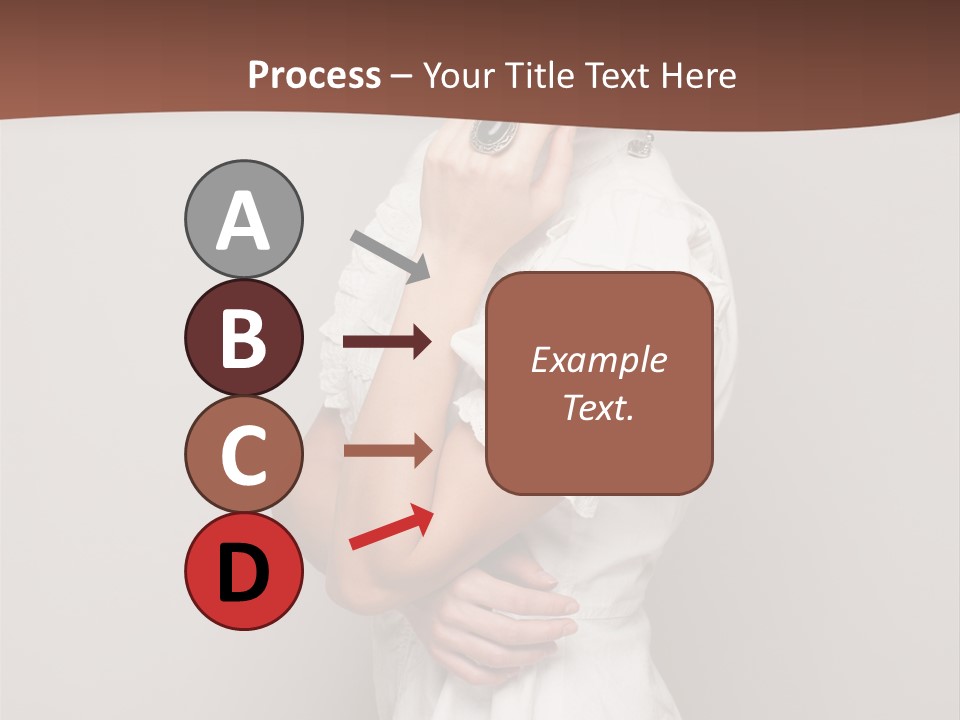 A Woman In Lingerie Posing For A Picture PowerPoint Template