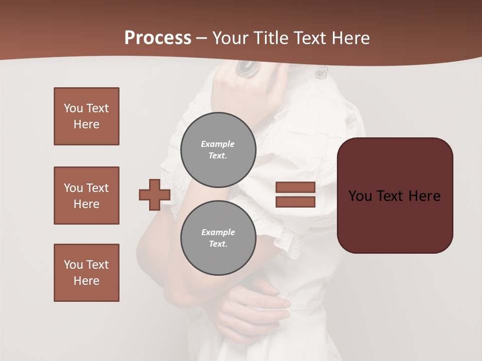 A Woman In Lingerie Posing For A Picture PowerPoint Template