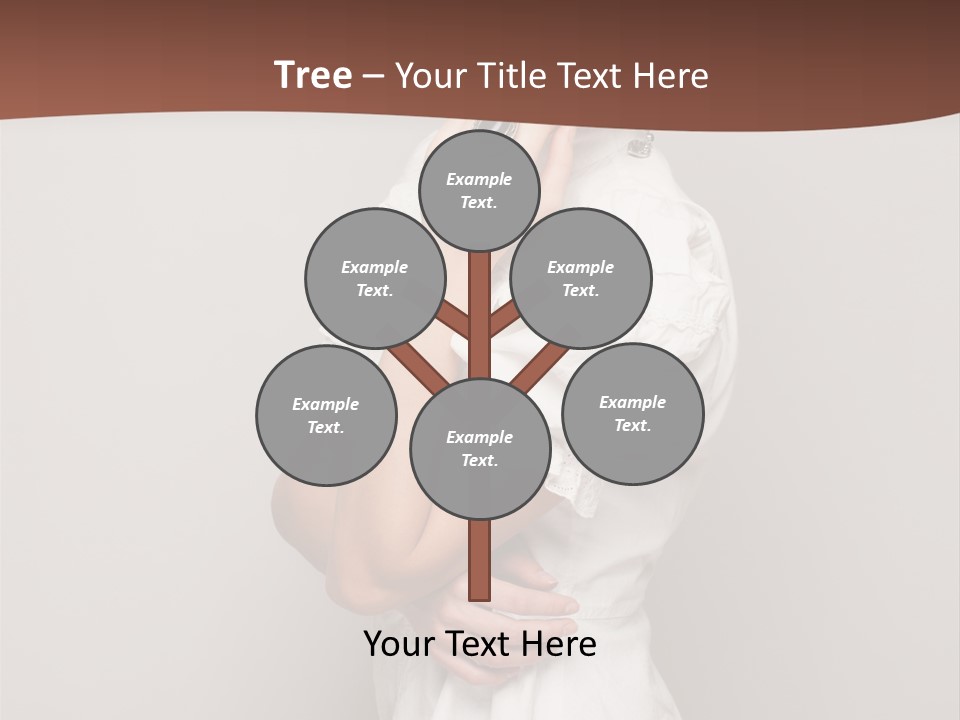 A Woman In Lingerie Posing For A Picture PowerPoint Template