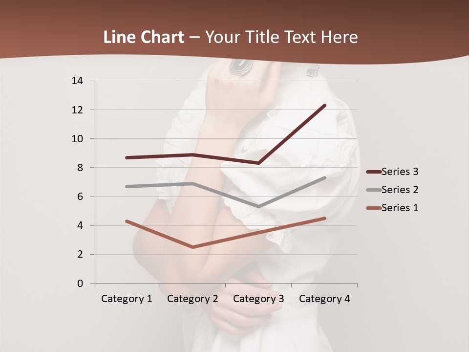 A Woman In Lingerie Posing For A Picture PowerPoint Template