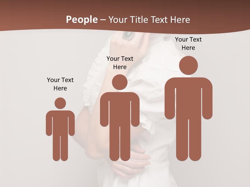 A Woman In Lingerie Posing For A Picture PowerPoint Template