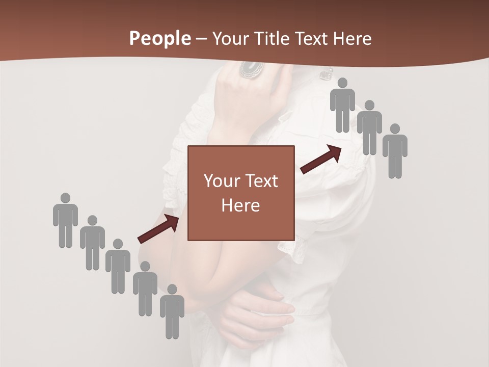 A Woman In Lingerie Posing For A Picture PowerPoint Template