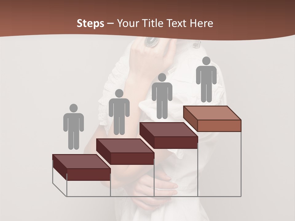 A Woman In Lingerie Posing For A Picture PowerPoint Template