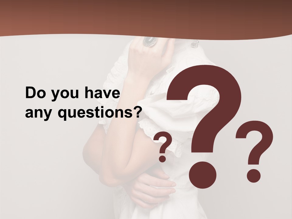 A Woman In Lingerie Posing For A Picture PowerPoint Template