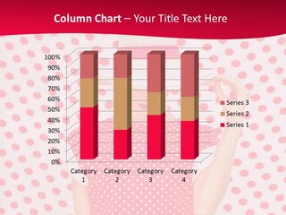 A Woman In A Red Polka Dot Dress And White Hat PowerPoint Template