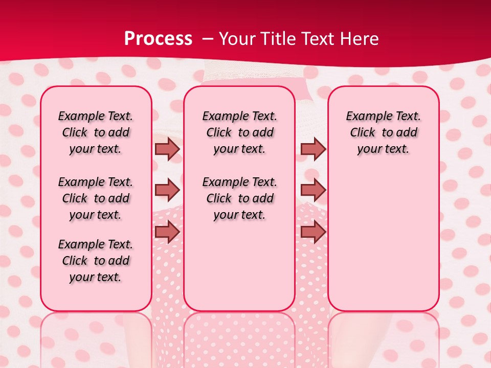 A Woman In A Red Polka Dot Dress And White Hat PowerPoint Template