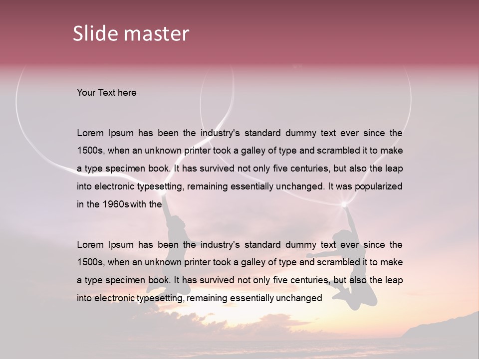 A Couple Of People Flying Through The Air PowerPoint Template