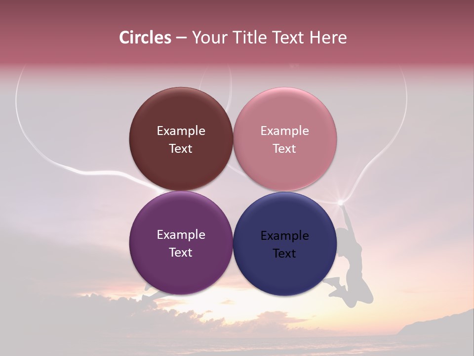 A Couple Of People Flying Through The Air PowerPoint Template