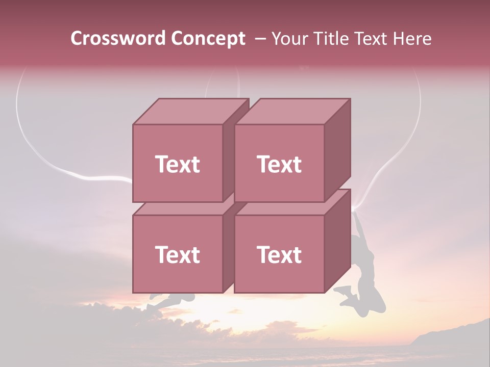 A Couple Of People Flying Through The Air PowerPoint Template