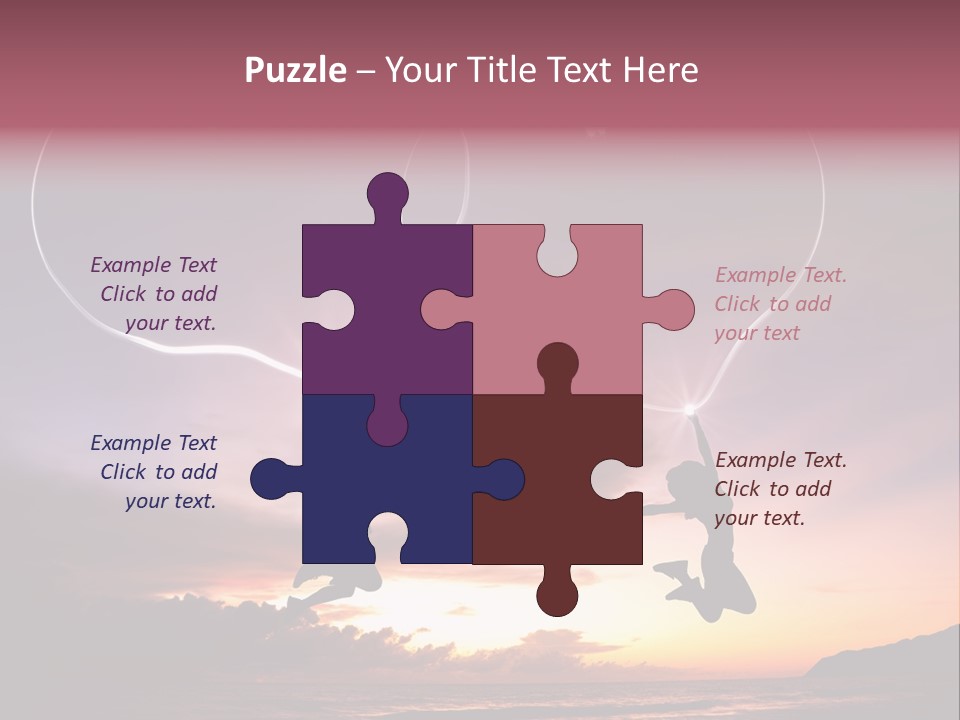 A Couple Of People Flying Through The Air PowerPoint Template