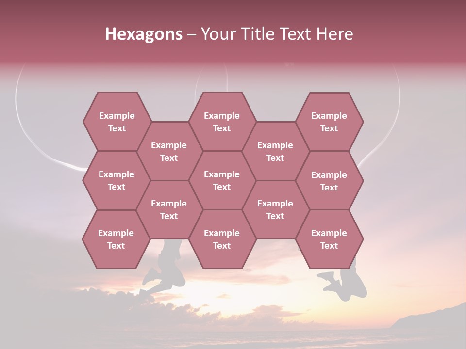 A Couple Of People Flying Through The Air PowerPoint Template