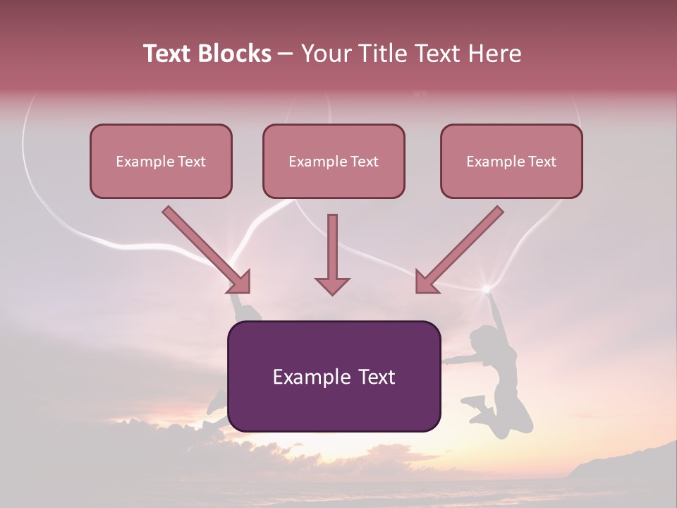 A Couple Of People Flying Through The Air PowerPoint Template