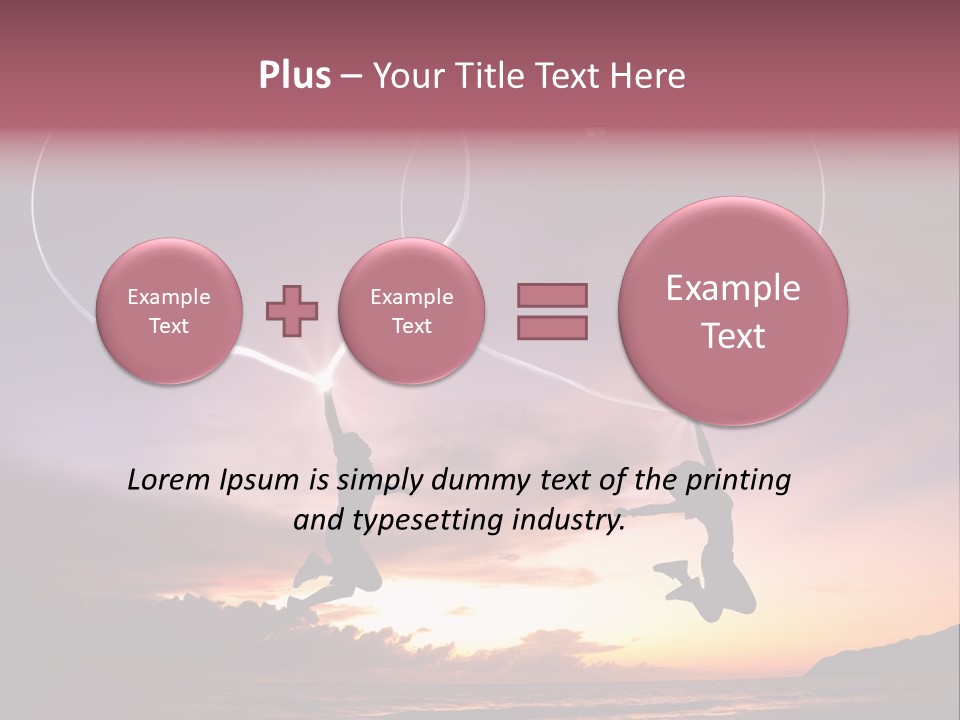 A Couple Of People Flying Through The Air PowerPoint Template