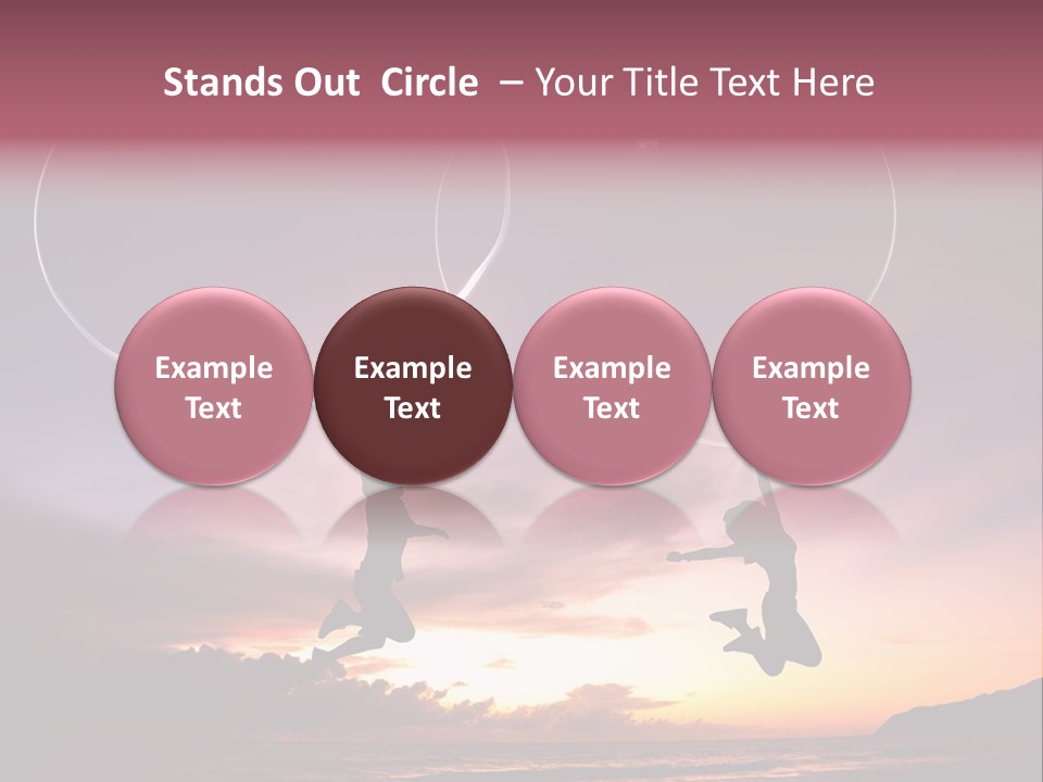 A Couple Of People Flying Through The Air PowerPoint Template