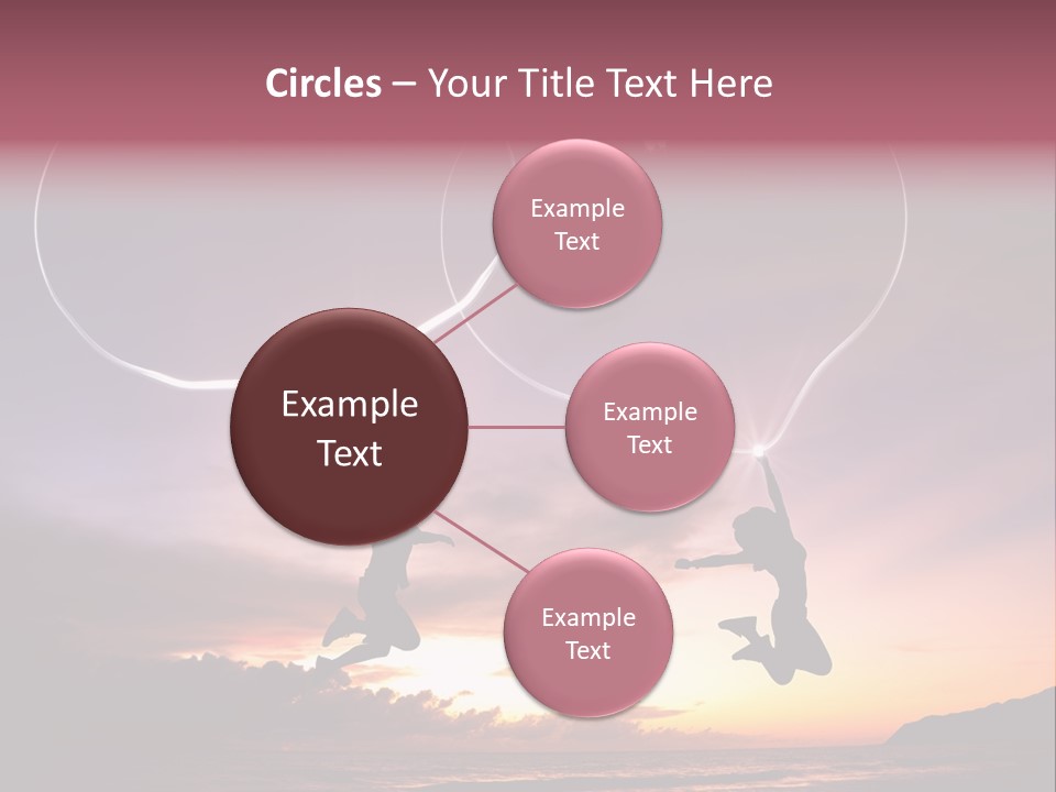 A Couple Of People Flying Through The Air PowerPoint Template