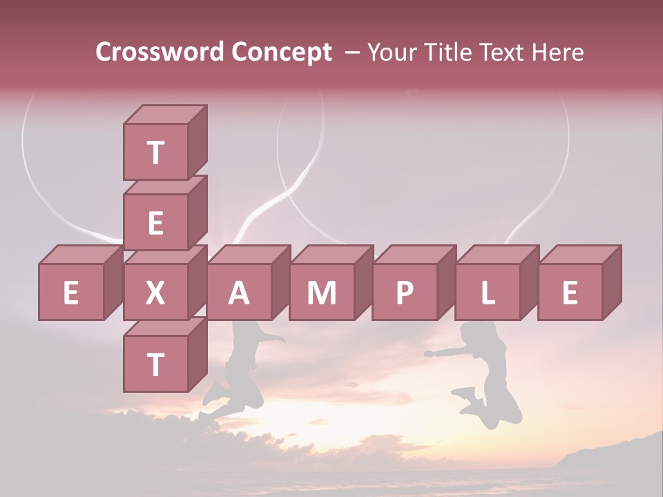 A Couple Of People Flying Through The Air PowerPoint Template
