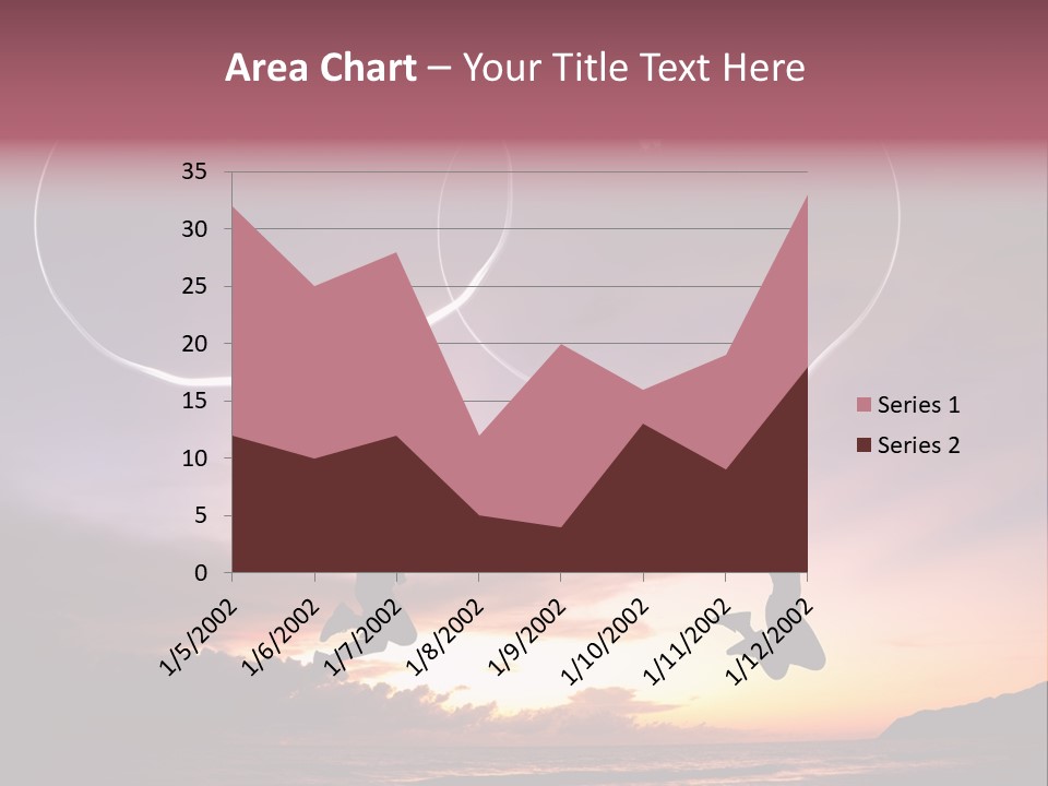 A Couple Of People Flying Through The Air PowerPoint Template
