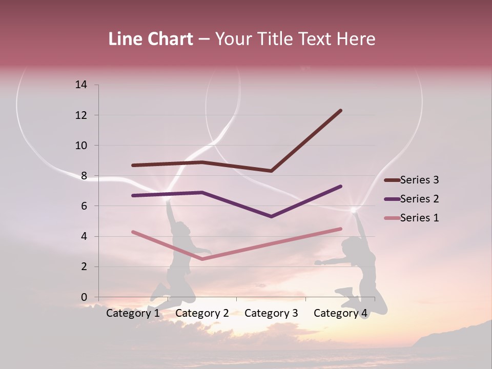 A Couple Of People Flying Through The Air PowerPoint Template