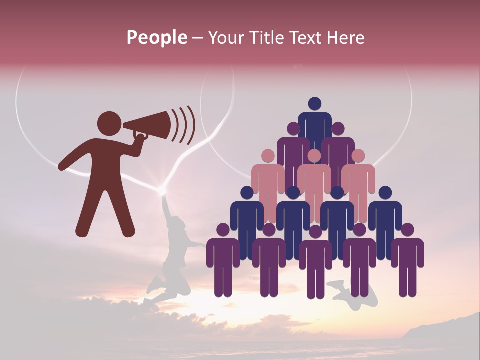 A Couple Of People Flying Through The Air PowerPoint Template