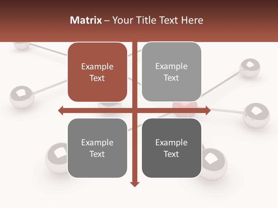 A Red Ball Is Surrounded By Black Balls PowerPoint Template